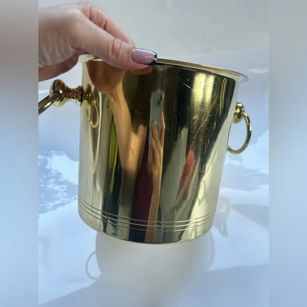 Williams Sonoma Brass wine cooler